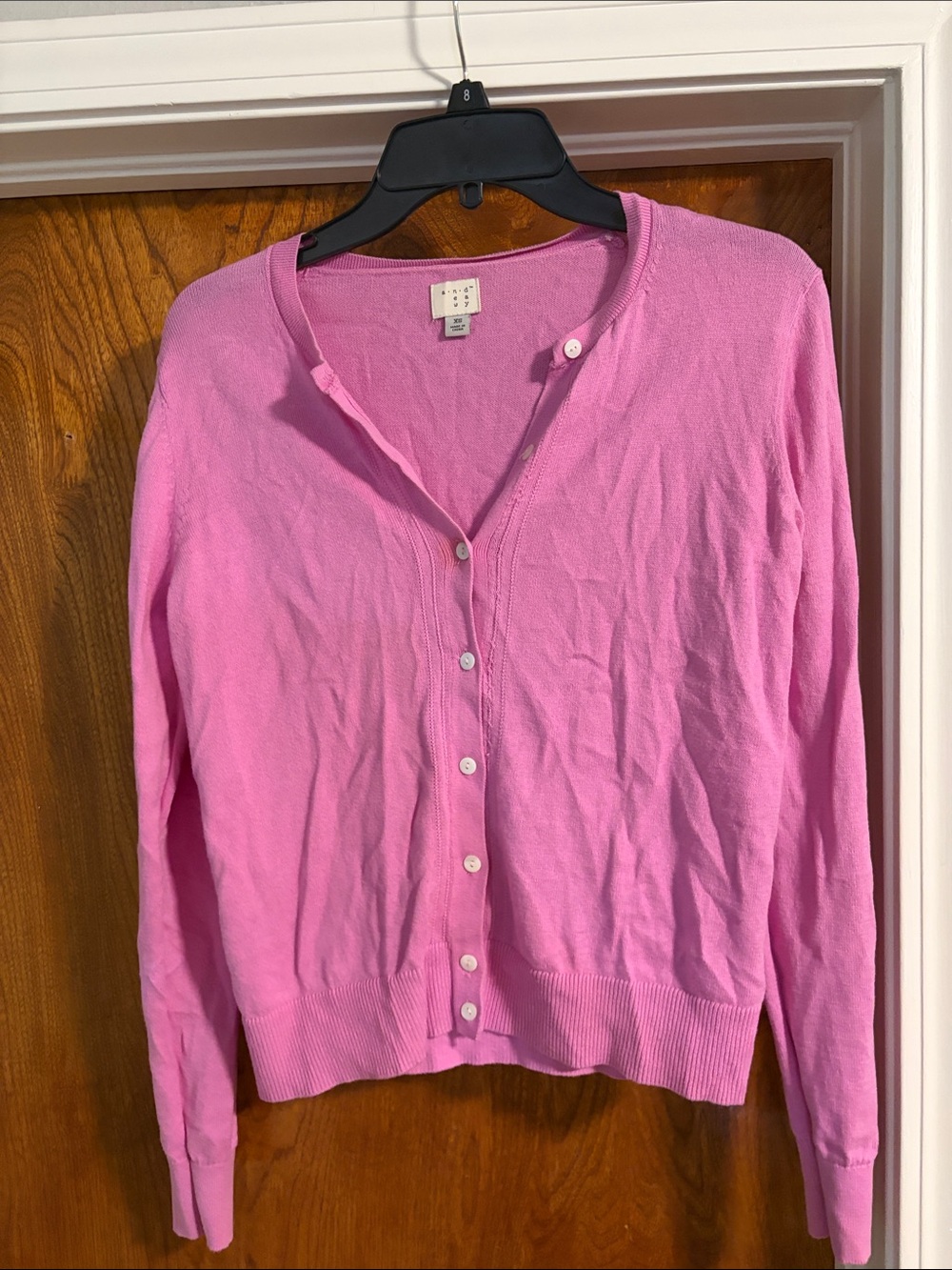 a new day Pink Button-Front Women's Cardigan